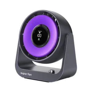 Desktop Fan USB Powered Portable Plastic 4000mAh Rechargeable Battery
