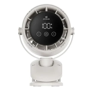 Desktop Intelligent Digital Display Factory Customization Cross border Hot Selling Product White Smart Clip on Fan
