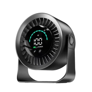 Desktop Mini Fan with LCD Display High Speed Circulating Bladeless Design Mute Operation Cold Air Wall Mounted Fan NS11