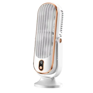 Desktop Portable USB Rechargeable Brushless Motor Mini Clip on Fan 5 Speed Oscillation Quiet Operation 1 3h Working Time Car