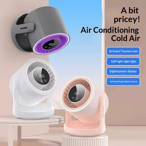 Desktop Small Fan USB Charging Silent Plastic Adjustable Height 3600mAh Office Dormitory Kitchen Use Dedicated Wall Mounted