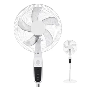 Deton Fan Designer Floor Fan Motor Pedestal Cooling 18in Stand 16” Tower & Pedestal Electric Fans for Home