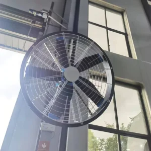Diamond Wall Mounted Outdoor 47” PMSM Motor Industrial Big Gym HVLS Fan Aluminum Magnesium Alloy Blades 220V IP55 Protection