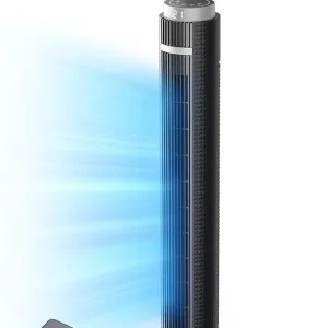 Diamond finish 38 Inch Air Cooler Standing Pedestal Fan Leafless Floor Cooling Tower Fan with Remote