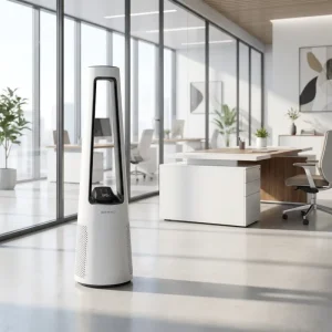 Digital Bladeless Tower Fan Remote Control Energy Efficient Electronic Oscillating Low Noise Pedestal Fan
