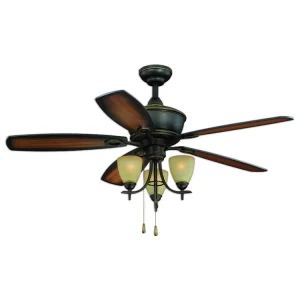 Dimmable Antique Remote Control Led Ceiling Fans with Lights and Remote for Bedroom Living Room