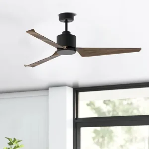 Dimmable Low Noise Living Room Silent 52 Inch 3 Blades Light Fan Vintage Ceiling Fan With Remote Control