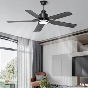 Dimmable Modern Led Ceiling Fan 3 5 ABS Blades Remote Control Ceiling Fan with Led Light for Home