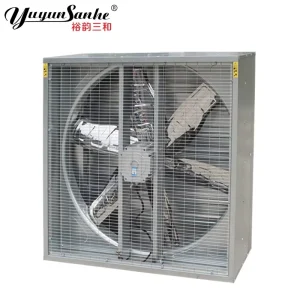 Direct Drive 1000mm Industrial Exhaust Fan 1100x1100mm Wall mounted Stainless Steel AC OEM Customizable Swing Drop Hammer Fan