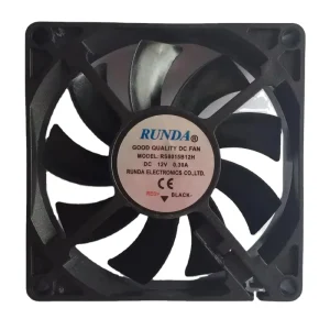 Direct Sale 8015 Industrial Exhaust Fans 80mm High Speed 80x80x15mm Cooling Fan 12v 2 Wire Waterproof Dc Axial Flow Fans