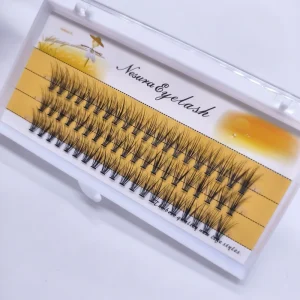 Diy Eyelash Extension Handmade 20D 30D Cluster Lash Self Grafting Heat Bonded Premade Volume Fans