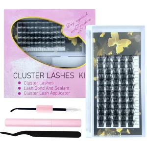 Diy Korea Natural Fan Eyelashes for Cluster Makeup