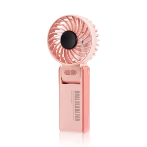 Double Blades Mini Fan High Speed 2000-3600mAh Rechargeable Neck Hanging Portable Folding K67 K68A K68B Handheld Fan