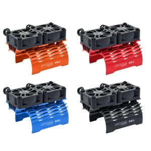 Double Fan 36 Motor Radiator for Plastic 36mm Brushless 8.4V 28000RPM Remote Control Toy RC Car Parts