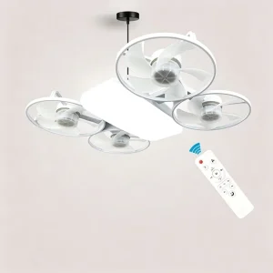 Drone Fan Light With Remote Control Dimming Modern Mini Socket Foldable Light Bulbs for Home E27 LED Drone Ceiling Fan Light