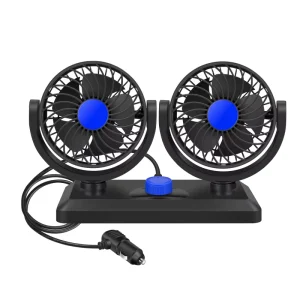 Dual Head Car Fan 360 Degree Car Fan Truck Car Fan Cigarette Lighter