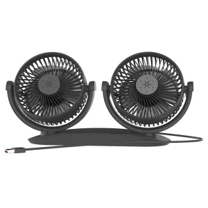Dual Head Car Fan with Aromatherapy 12V 24V Universal Car Electric Fan