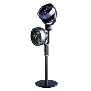 Dual-Head Electric Fan Silent Remote Control Tower Pedestal Fan Turbo Wind Convection Air Cooling Tower Fan for Home Air