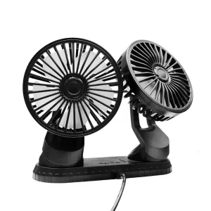 Dual Head Rotatable Mini Long Endurance Portable Car Fans by Car Fan Manufacturers for Audi BYD Toyota
