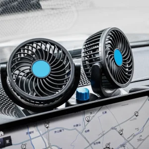 Dual-Head Truck & Car Radiator Cooling Fan Portable 12V/24V USB Universal Car & Home Dual-Use Fan