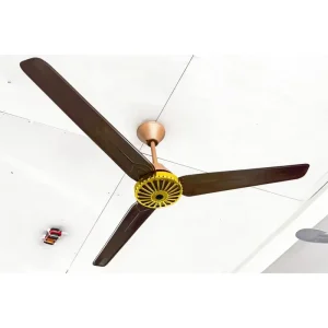 Dual Power Solar Ceiling Fan AC DC Compatible with Remote & Wall Control for Solar Panel Battery