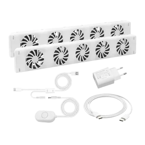 Dual Set Efficient Axial Flow Radiator Fans Quiet and Cost Saving Heat Distribution for Heating