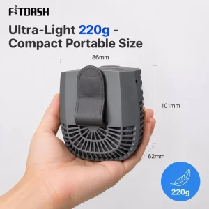 Durable Battery 4000mAh Portable Fans Handheld Wearable Fan 3 Speed Portable Belt Fan for Customizable Branding Gift