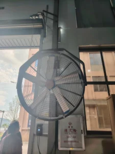 Durable Big Size Silent 1.5m Diameter Aluminum Blades Large Air Volume AC HVLS Wall Fan for Construction
