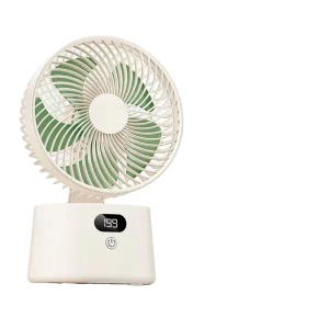 Durable Foldable Smart Desk Fan Digital Touch Display Strong Airflow USB Charging Portable Cooler for Home Office & Camping