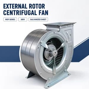 Durable Galvanized External Rotor Centrifugal Fan with Multi-Wing Impeller for HVAC Ventilation Units