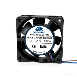 EC Axial Fan 60x60x25mm 220V 4500RPM High Speed Brushless Cooling Fan with PWM Speed Control for 3D Printer Cooling