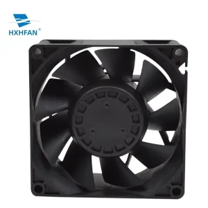 EC Axial Flow Exhaust Fan 80x80x38mm Ball Bearing 70000 Hours Lifetime 110 220V Plastic Blades OEM ODM