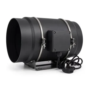 EC Inline Duct Fan with PWM Speed Controller Quiet Exhaust Ventilation Fan for Grow Tent Hydroponics HVAC Basement Airflow