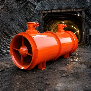 EM Industrial Axial Flow Fan with Motor for Ventilation & Air Exchange in Underground Tunnels and Mines