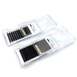 Easy Fan Lash Tray Hand Made 0.03 0.05 0.07 Lash Extent Eyelash Extension With Custom Lash Packaging