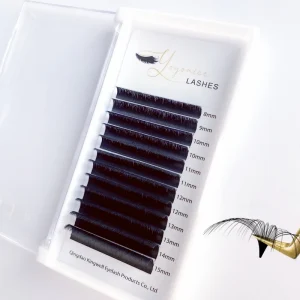Easy Fan Lashes Velvet 0.03 0.05 0.07mm Extensions Handmade Individual Russian Volume Natural Soft Korean PBT Fiber LC