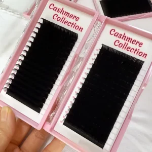 Easy Fan Like Butter Lash Trays Matte Black Cashmere Eyelash Extension Private Label Individual Volume Mink Eyelashes