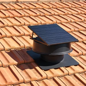 Eco Friendly 40W Solar & Electric Roof Exhaust Fan with Ball Bearing Aluminum Alloy Blade Customizable