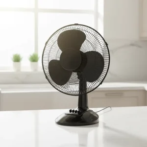 Eco Friendly Low Noise Plastic Table Fan Mechanical Control Portable Oscillating High Velocity Airflow Household Commercial RV