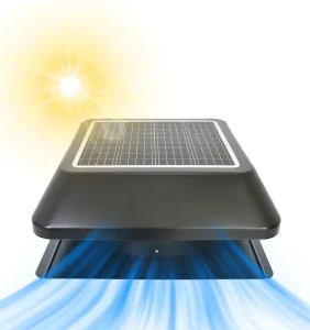 Eco Friendly Solar Attic Roof Ventilator Solar Powered Exhaust Fan for House Garage Shed Warehouse Greenhouse Ventilation