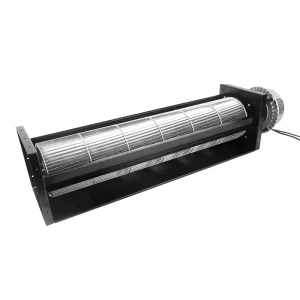 Efficient Cross Flow Fans EC 150mm Aluminum Alloy Cross Flow Fan Custom 800-1100RPM Tangential Fan for Air Ventilation