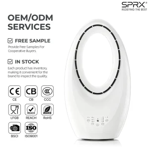 Egg Shape Smart Bladeless Fan Tower Fan Air Circulating Fan for Room Cooling