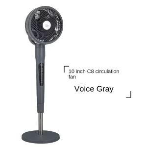 Electric 10 Inch Plastic Tower Pedestal Ventilation Fan AC Motor 360 Degree Oscillation Remote Control Adjustable Household