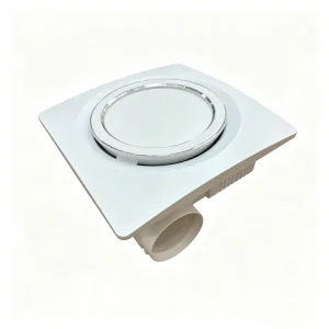 Electric 12 Inch 110V 220V Quiet White Plastic Ceiling Mounted Ventilation Fan LED Light for Bathrooms Household