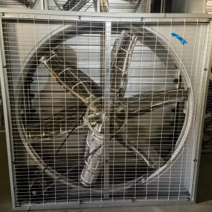 Electric 1220mm Open Type Wall Mounted Axial Flow Fans 380V Stainless Steel ODM Customizable Farm Ventilation Air Inlet Window