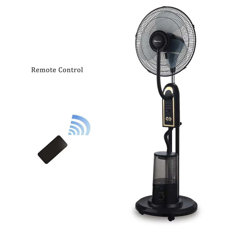 Electric 18 Inch Industrial Pedestal Mist Fan Ice Crystal Remote Control App Controlled Oscillating Portable Household Car