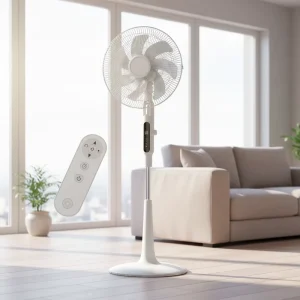 Electric 40W DC Motor Digital Smart Oscillating 3 Speed Mosquito Free Ventilation Fan Remote Adjustable Height Outdoor Hotel