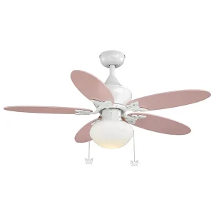 Electric 5 Blades Mechanical Control Metal Ceiling Fan with LED Light Air Cooling Fan for Household Outdoor Use