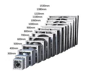 Electric 700MM Galvanized Sheet Wall Mount Large Air Flow Industrial Exhaust Fan Poultry Greenhouse Dairy Ventilation Axial Fan