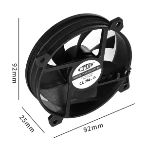 Electric 92mm 100mm 10cm 12V Axial Fan DC Flow Exhaust Air Axial Cooling Fan 24V Plastic Blades for Industrial Farm Use OEM ODM